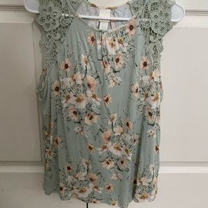 h&m floral tank